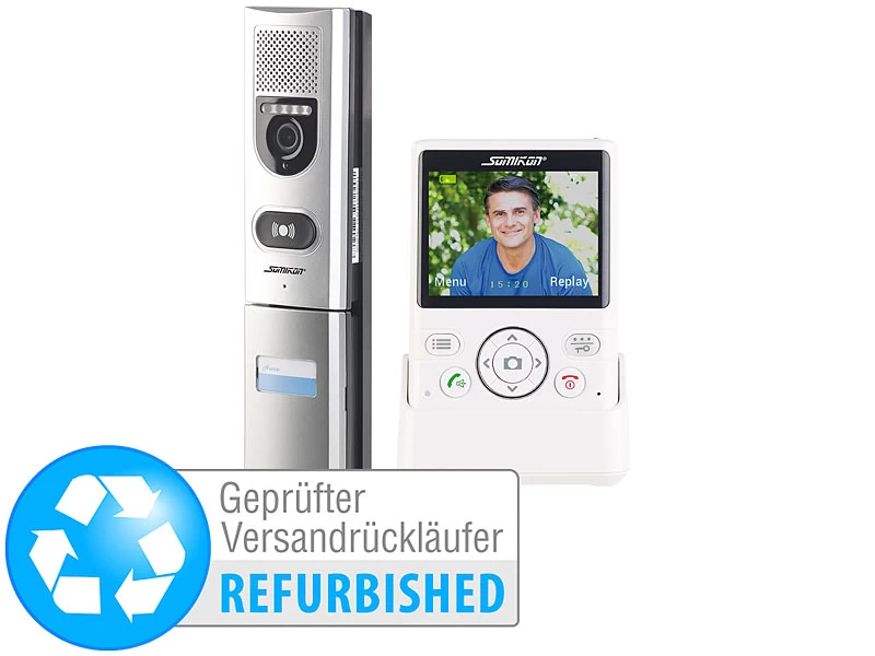 Somikon Sprechanlage:Funk-Türsprechanlage Mit Video-Übertragung (Versandrückläufer) – Bild 2