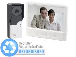 Somikon Türklingel Kamera:Video-Türsprechanlage Mit 17,8-cm-Farbdisplay, Versandrückläufer