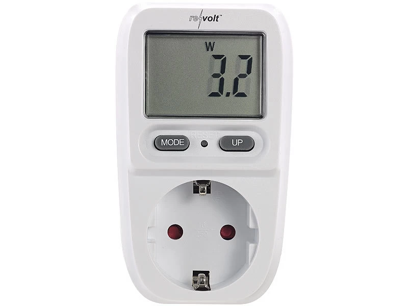 Revolt Energiekostenmessgerät:4er-Set Digitale Energiekosten-Messer & Stromverbrauchs-Zähler – Bild 5