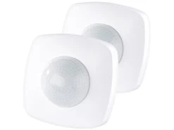 Revolt PrÀsenzmelder:2er-Set Automatische Lichtschalter Mit PIR-PrÀsenz-Sensor