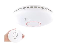 VisorTech Rauchmelder Funk:Vernetzbarer 2in1-Funk-Hitze- & Rauchwarnmelder RWM-460.f, 85 DB