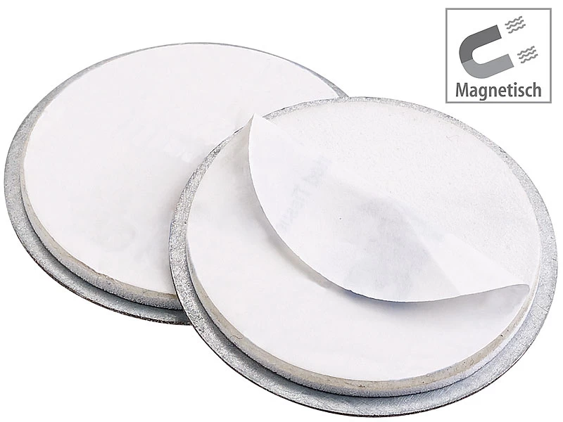 VisorTech Rauchmelder Magnet:4er-Set Magnet-Befestigungssysteme Für Mini-Rauchwarnmelder – Bild 3