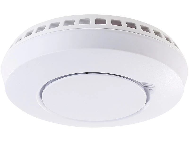 VisorTech Rauch Und Hitzemelder:Funk-Hitze-/Rauchmelder, Vernetzbar Mit Funk-Warnsystem WMS-250, 100 M