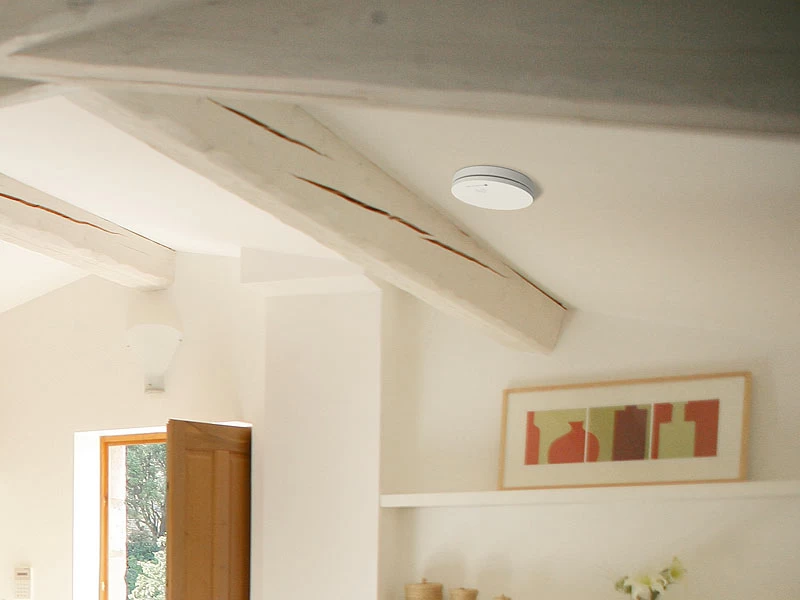 VisorTech Optische Rauchwarnmelder:3er-Set Fotoelektrische Slim-Rauchwarnmelder, 10-Jahres-Batterie, VDS – Bild 12