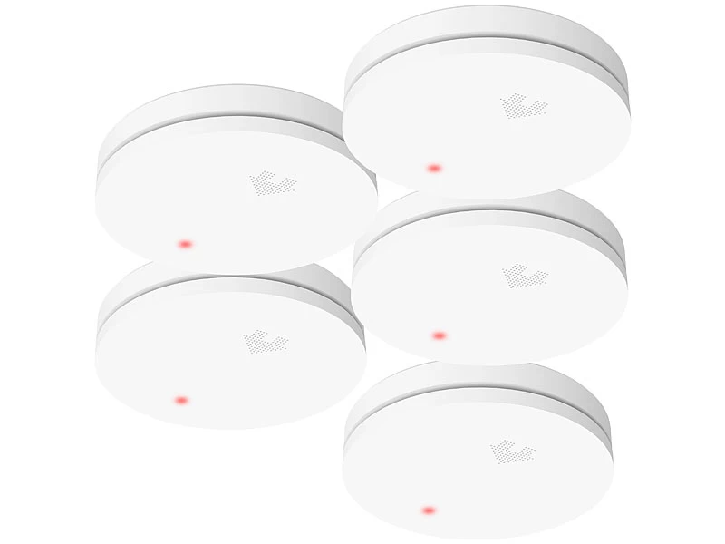 VisorTech Rauchmelder 10 Jahre VdS:Fotoelektrischer Rauchwarnmelder, 10-J.-Batterie, VDS, 10er-Set – Bild 9