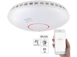 VisorTech Rauchmelder WiFi:WLAN-Rauch- Und Hitzemelder Mit Weltweiter App-Benachrichtigung