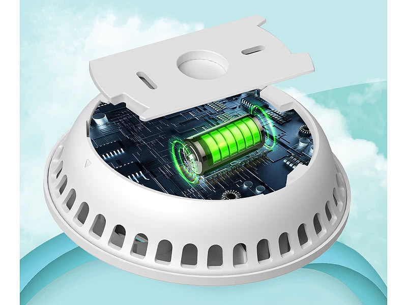 VisorTech Feuermelder Funk:3er-Set Vernetzbare Funk-Rauchmelder, 85 DB, VdS, 10-J.-Batterie – Bild 8