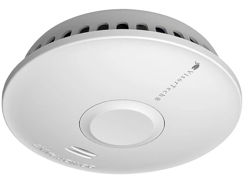 VisorTech Feuermelder Funk:3er-Set Vernetzbare Funk-Rauchmelder, 85 DB, VdS, 10-J.-Batterie – Bild 3