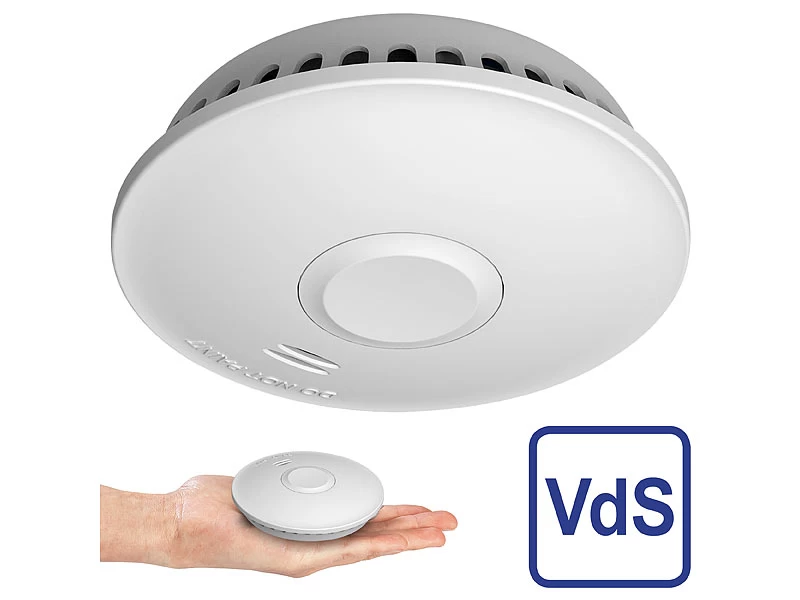 VisorTech Feuermelder Funk:3er-Set Vernetzbare Funk-Rauchmelder, 85 DB, VdS, 10-J.-Batterie – Bild 12