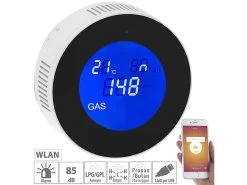 VisorTech Multi Gaswarner:WLAN-Multi-Gasmelder Für Haushaltsübliche Gase, Mit App & Sprachansage