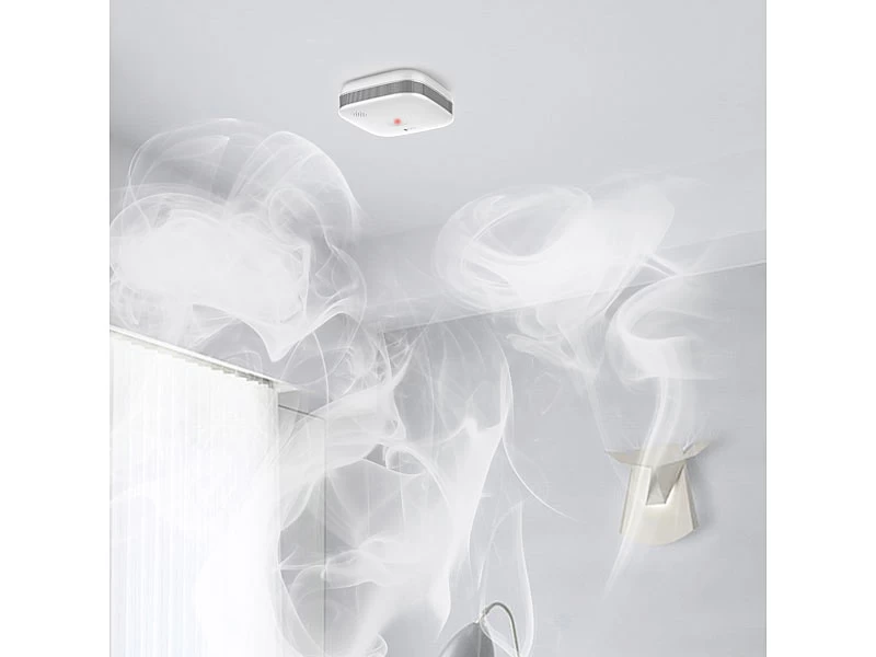 VisorTech Rauchwarnmelder:5er-Set WLAN-Design-Rauchmelder Mit Weltweiter App-Benachrichtigung – Bild 5