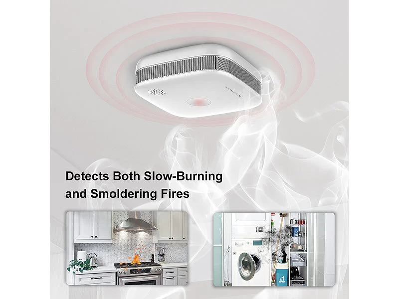 VisorTech Funkbrandmelder:10er-Set Drahtlos Vernetzbare Funk-Rauchwarnmelder, 5-Jahres-Batterie – Bild 3