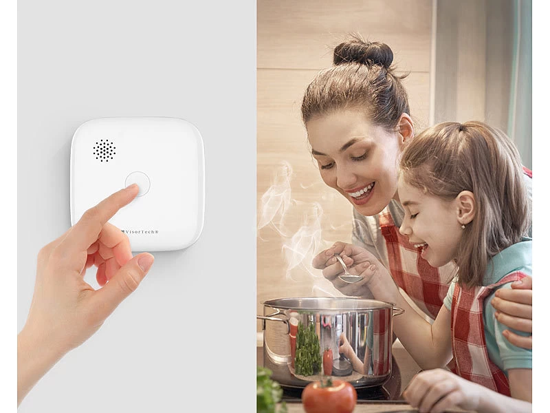 VisorTech Funkbrandmelder:10er-Set Drahtlos Vernetzbare Funk-Rauchwarnmelder, 5-Jahres-Batterie – Bild 4