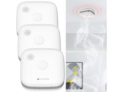 VisorTech Funkfeuermelder:3er-Set Drahtlos Vernetzbare Funk-Rauchwarnmelder, 5-Jahres-Batterie