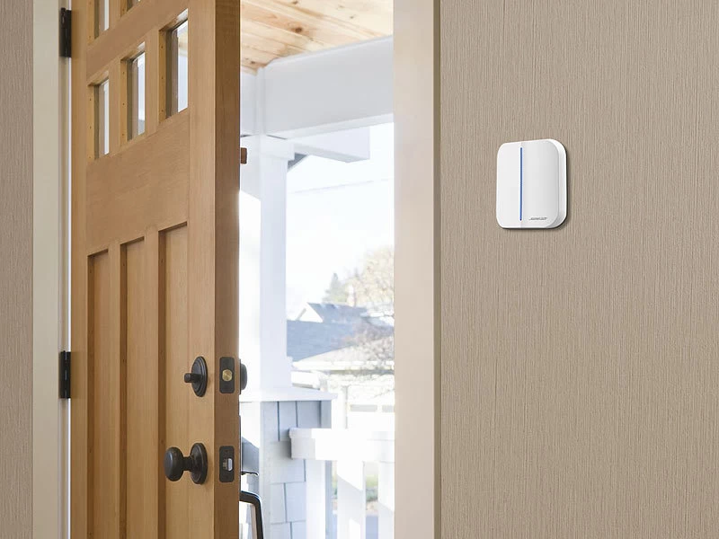 Somikon Klingel:WLAN-Steckdosen-Empfänger & Kinetischer Klingelknopf, App, 100m, 80dB – Bild 8
