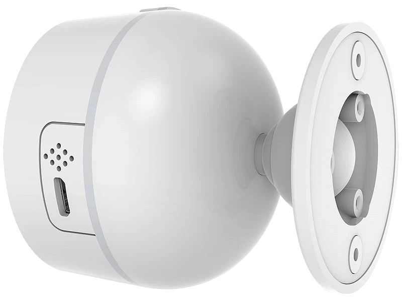 Luminea Home Control Temperaturfühler:3in1-WLAN-PIR-Bewegungsmelder, Temperatur- & Luftfeuchtigkeits-Sensor – Bild 7