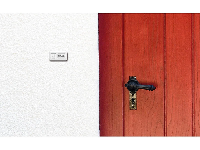 Somikon WLAN Türklingel:2 WLAN-Steckdosen-Empfänger, Kinetischer Klingelknopf, App, 100m, 80dB – Bild 16