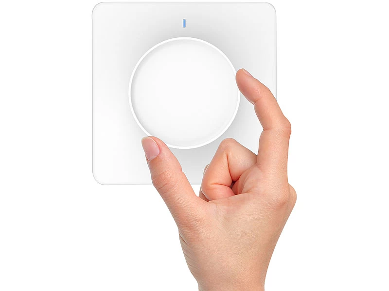 Luminea Home Control Alexa Dimmer-Schalter:4er WLAN-Lichtschalter & Dimmer Mit Dreh-/Drück-Funktion Und App – Bild 10