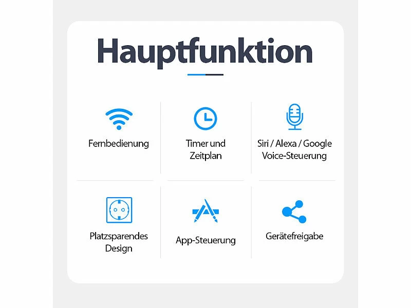 Luminea Home Control Funksteckdosen:WLAN-Steckdose, Apple-HomeKit-zertifiziert, Mit App & Sprachsteuerung – Bild 7