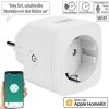 Luminea Home Control Funksteckdosen:WLAN-Steckdose, Apple-HomeKit-zertifiziert, Mit App & Sprachsteuerung