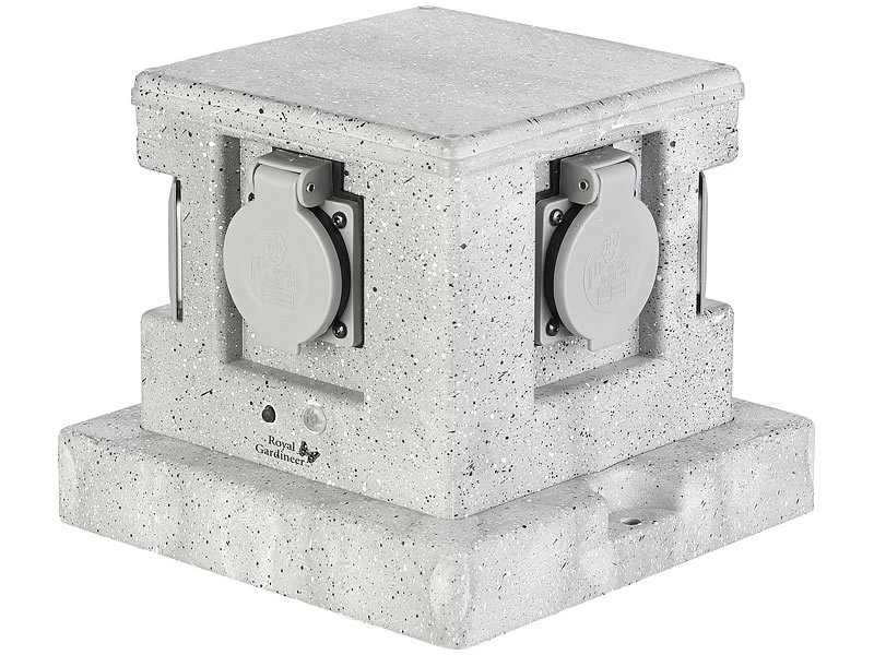 Royal Gardineer Steckdosenstein:4-fach-WLAN-Garten-Steckdose, App, Sprachbefehl, 16 A, 3.680 W, IP44 – Bild 10