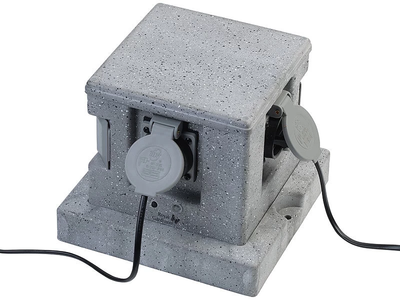 Royal Gardineer Steckdosenstein:4-fach-WLAN-Garten-Steckdose, App, Sprachbefehl, 16 A, 3.680 W, IP44 – Bild 9