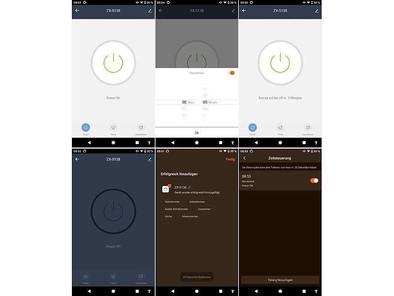 Royal Gardineer Steckdosenstein:4-fach-WLAN-Garten-Steckdose, App, Sprachbefehl, 16 A, 3.680 W, IP44 – Bild 5