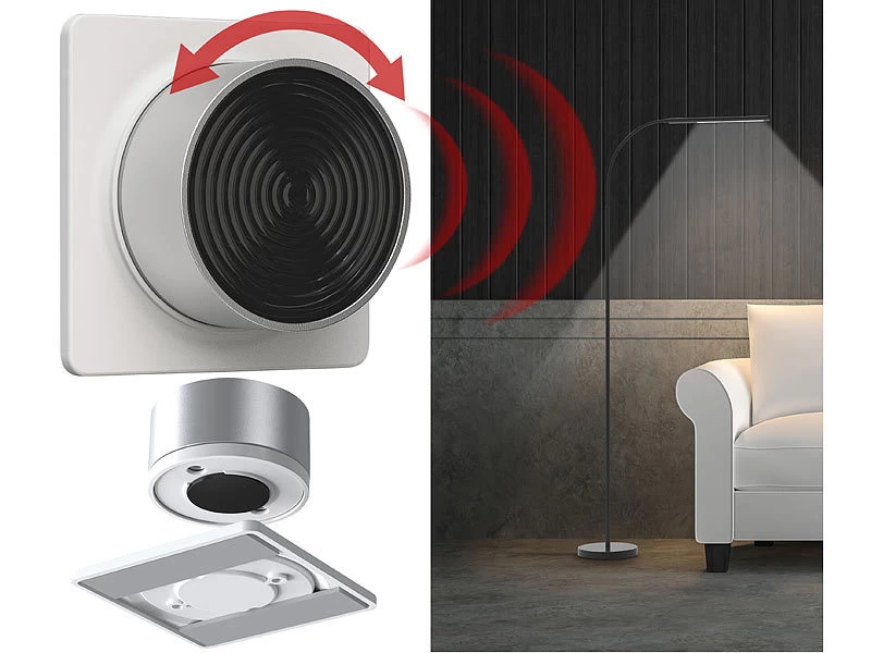 Luminea Home Control Funkdimmer:4er-Set Mobile Lichtschalter & Dimmer Für Lampen LAV-165/175.rgbw – Bild 11