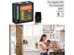 VisorTech Smarthome Türöffner:WLAN-Adapter Zur Sprach- Und App-Steuerung Elektronischer Tür-Öffner