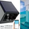 Luminea Home Control Bewegungs Melder:ZigBee-kompatibler Outdoor-PIR-Sensor Mit Solarpanel, App, IP55