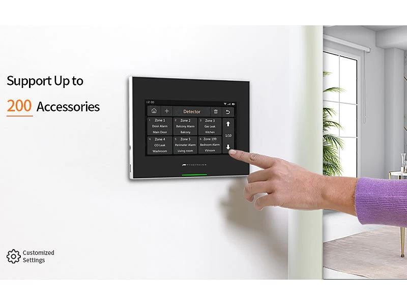 VisorTech Alarmsystem:14-tlg. Funk-Alarmanlage: 11 Sensoren, 2 Fernbedienungen, GSM WLAN App – Bild 12