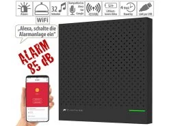 VisorTech Alarmzentrale:WLAN-Alarmanlage Mit Funk-Anbindung, App, Sprachsteuerung