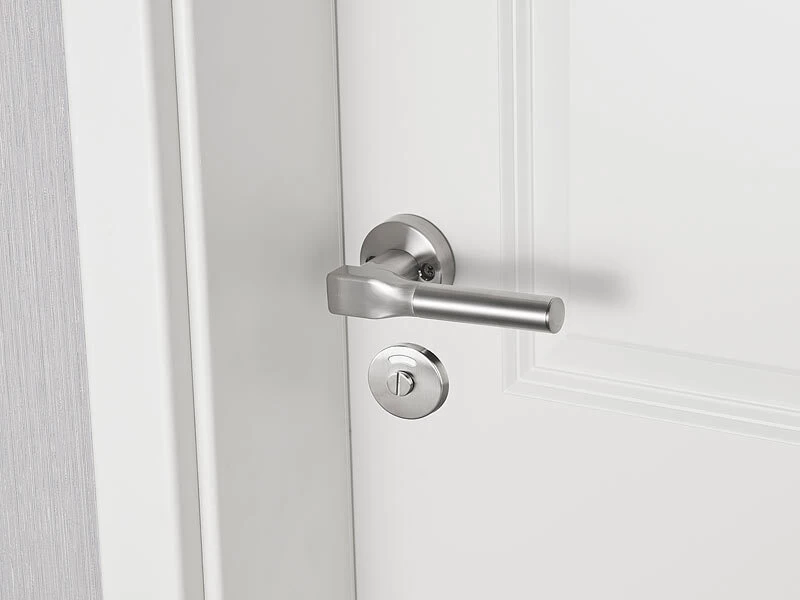 AGT Edelstahl-Türbeschlag:Edelstahl-Rosetten-Set Für Bad & WC, Drehknopf, Besetzt-Anzeige, Rund – Bild 4