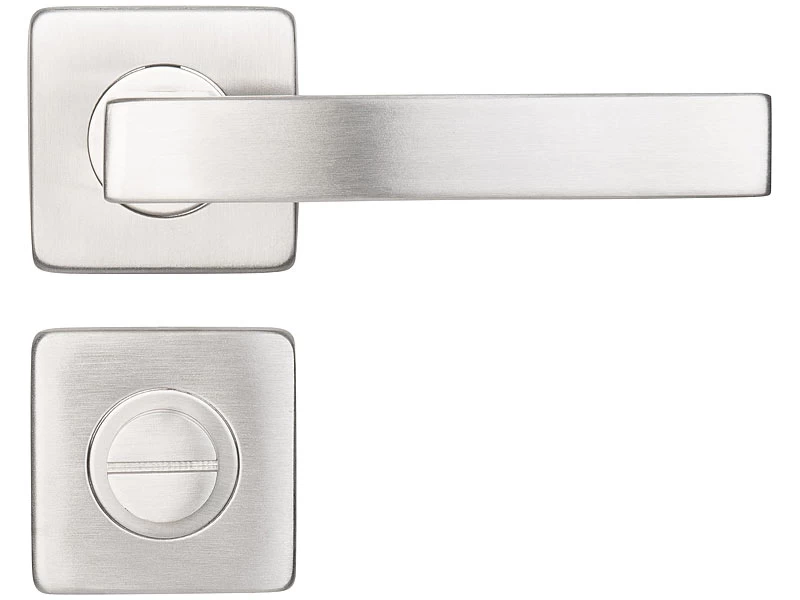 AGT Türbeschlag Rostfrei:8er-Set Edelstahl-Türbeschläge Für Alle Innen-Türen, Mit 8 Türklinken – Bild 16