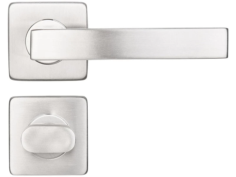 AGT Türbeschlag Rostfrei:8er-Set Edelstahl-Türbeschläge Für Alle Innen-Türen, Mit 8 Türklinken – Bild 17