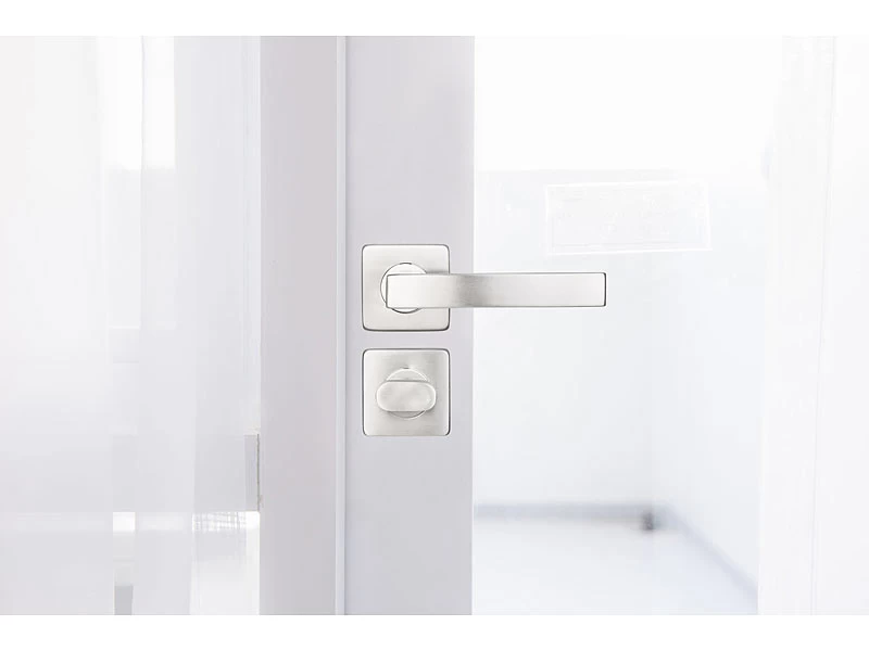 AGT Türbeschlag Rostfrei:8er-Set Edelstahl-Türbeschläge Für Alle Innen-Türen, Mit 8 Türklinken – Bild 15